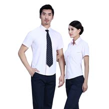 時尚淺粉色V領襯衫ZL017